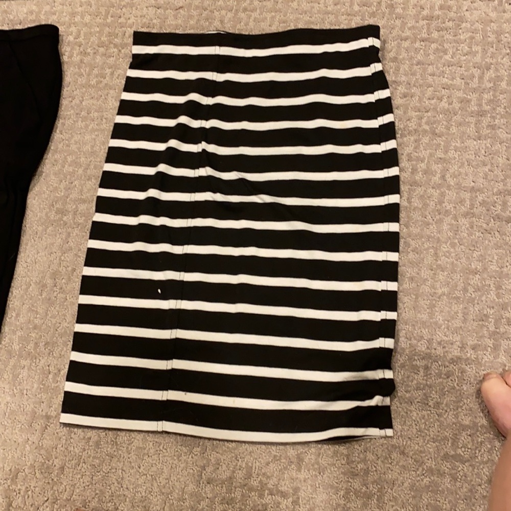 Sociology striped pencil skirt